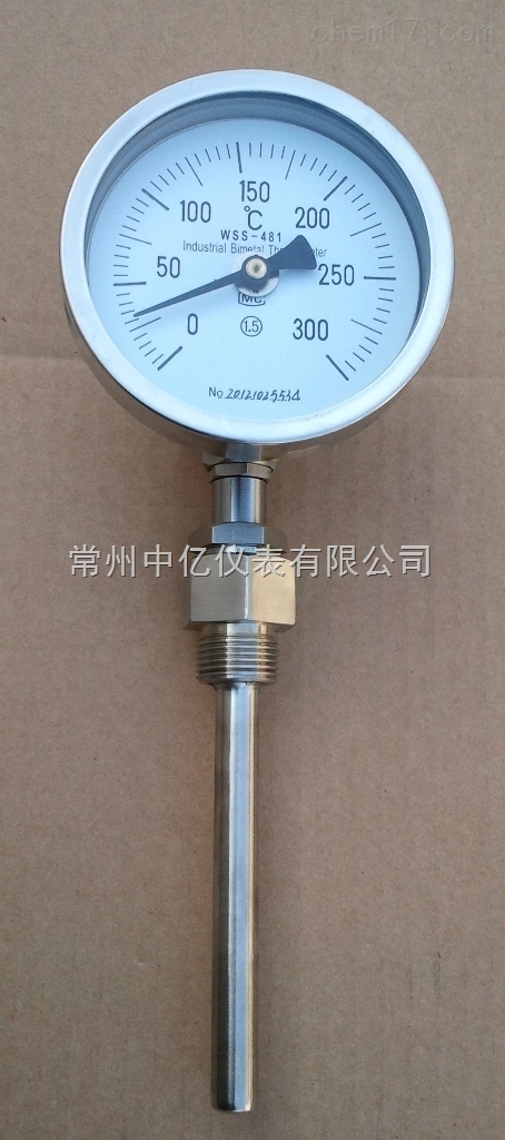 WSS徑向(xiàng)型雙金(jin)屬溫度(du)計廠家(jia)